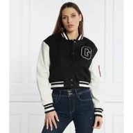 Kurtki damskie - GUESS Kurtka bomber | Cropped Fit - miniaturka - grafika 1