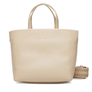 Torebka Tommy Hilfiger Th Logotape Mini Tote AW0AW17694 Beżowy - Torebki damskie - miniaturka - grafika 1