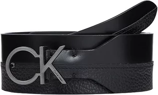 Paski - Calvin Klein Damski pasek biodrowy RE-Lock Mix 50 mm, czarny Ck, 80, Ck czarny - grafika 1