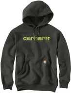 Bluzy męskie - Carhartt Bluza Carhartt Rain Defender Mid Logo Peat - miniaturka - grafika 1