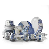 Serwisy obiadowe - 28-częściowy zestaw porcelanowych naczyń Kütahya Porselen Cracks - miniaturka - grafika 1