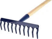 Grabie i motyki - Grabie 10 Grabki Metalowe Ogrodowe Trawy Trzonek - miniaturka - grafika 1