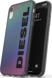 Diesel DIESEL SNAP CASE HOLOGRAPHIC WITH THE LOGO IPHONE XR HOLOGRAPHIC/BLACK standard - Etui i futerały do telefonów - miniaturka - grafika 1