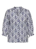 Bluzki damskie - ONLY Bluzka w kolorze biało-granatowym - miniaturka - grafika 1