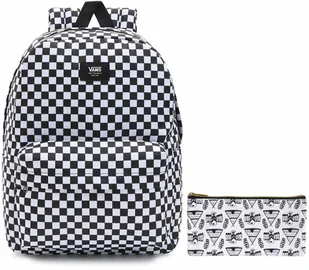 Vans Plecak Old Skool Check Klasyczny Pojemny Sportowy Szkolny Miejski - Plecaki szkolne i tornistry - miniaturka - grafika 38