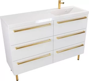 Szafka Umywalkowa Stojąca ATHOS 120 cm SZ P UZ MATOWA - Szafki łazienkowe - miniaturka - grafika 1