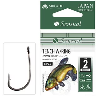 MIKADO haczyki Sensual Tench W/Ring 10 Bn na lina - Inne akcesoria dla wędkarzy - miniaturka - grafika 1