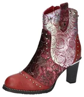 Kozaki damskie - 2Go Fashion 8238-508 kozaki damskie, czerwony, 39 EU - miniaturka - grafika 1