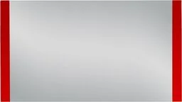 Lustro łazienkowe czerwone 120x65cm FOKUS - Lustra - miniaturka - grafika 1