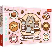 Puzzle - Puzzle, Trefl, Pusheen w kawiarni, 500 el. - miniaturka - grafika 1