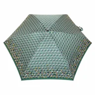 Parasole - Parasolka damska, płaska Super Mini Kieszonkowa kubiki na zielonym - miniaturka - grafika 1