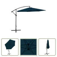 Parasole ogrodowe - The Living Store Parasol na wysięgniku 3 m - niebieski - Parasol Wiszący - miniaturka - grafika 1
