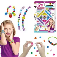 Prace ręczne dla dzieci - WOOPIE ART&FUN Zestaw do Robienia Biżuteri Bransoletek Wisiorków - miniaturka - grafika 1