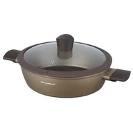 Patelnie - Patelnia głęboka aluminiowa Cava z pokrywką 28 cm 3,3 l złoty - miniaturka - grafika 1