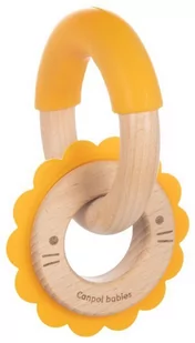 canpol Babies Gryzak drewniano-silikonowy, lew - Gryzaki dla dzieci - miniaturka - grafika 2
