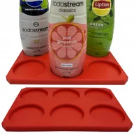 Akcesoria i części AGD - STOJAK PODKŁADKA NA SYROPY 6 MIEJSC CZERWONY - miniaturka - grafika 1