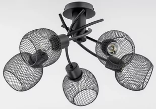 Alfa Lampa wisząca Watsa czarna 5 x 60W E27 - Lampy sufitowe - miniaturka - grafika 1