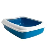 Kuwety dla kotów - Kuweta dla kota z ramką 39 x 31 x 12 cm mix - miniaturka - grafika 1