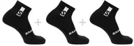 Skarpetki i podkolanówki sportowe - Skarpety Salomon Everyday Ankle 3-pack Black / Black / Black - miniaturka - grafika 1