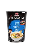 Zupy w płynie - Oyakata Zupa Japońskia BEEF SUKIYAKI RAMEN kubek 63,5g - miniaturka - grafika 1