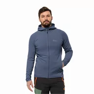 Kurtki męskie - Męski polar Jack Wolfskin BAISELBERG HOODED FZ M evening sky - S - miniaturka - grafika 1