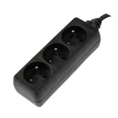 Listwy zasilające - Hama zasilająca ""Standard"" 3gn 1.5m czarny  3gn 1.5m (Listwa zasilająca  ""Standard"" 3gn, 1.5m czarny) - miniaturka - grafika 1