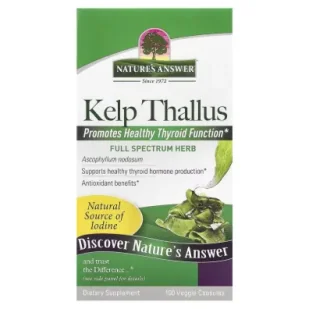 Natures Answer Kelp Thallus - Kelp Suplement diety 100 kaps. - Suplementy naturalne - miniaturka - grafika 1