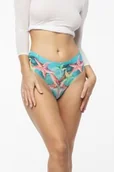 Majtki damskie - Figi damskie klasyczne bezszwowe z kolorową grafiką rozgwiazd Sea Stars Simple Classic Julimex - miniaturka - grafika 1