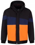 Kurtki męskie - KURTKA MĘSKA OCIEPLANA Z KAPTUREM 4CGP - XXL - miniaturka - grafika 1