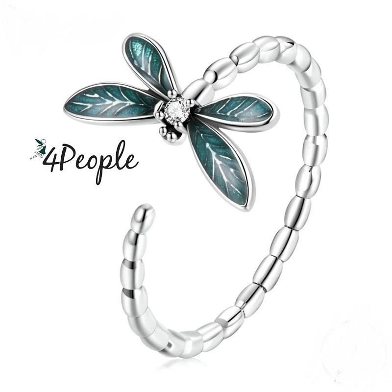 Pierścionek Srebrny Miłość Dłonie Nieskończoność 925 Na Prezent Ważka