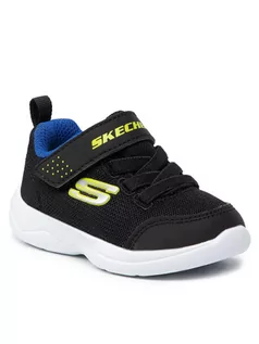 Buty dla chłopców - Skechers Sneakersy Mini Wanderer 407300N/BBLM Czarny - grafika 1