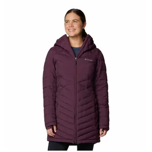 Damski płaszcz zimowy Columbia Joy Peak™ II Mid Jacket Rozmiar: L / Kolor: fioletowy - Kurtki i kamizelki sportowe damskie - miniaturka - grafika 1