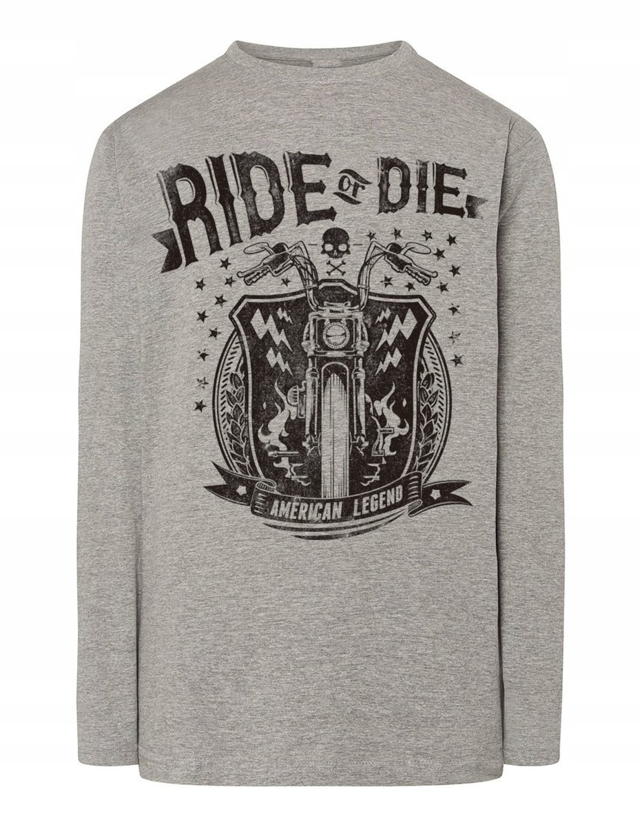 Longsleeve męski nadruk Ride or Die r.3XL