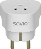 Akcesoria podróżnicze - Savio Adapter podróżny AP-01, gniazdo US – wtyk EU - miniaturka - grafika 1