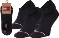 Skarpetki męskie - Tommy Hilfiger Skarpetki Stopki 2p Czarne R.39-42 - miniaturka - grafika 1