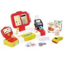 Smoby Elektroniczna kasa czerwona GXP-578031 - Zabawki kreatywne - miniaturka - grafika 1