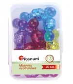 Magnesy - Magnesy neodymowe pionki 20szt - Titanum - miniaturka - grafika 1