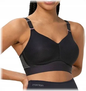 B iustonosz sportowy Triumph czarny Triaction Hybrid Lite bez fiszbin 75A - Biustonosze - miniaturka - grafika 1