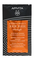 Maski do włosów - Apivita Apivita Express Beauty Pomarańcza - rewitalizująca maska dodająca włosom blasku 20ml - miniaturka - grafika 1