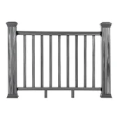 Balustrady i akcesoria - Balustrada kompozytowa Gray 157 x 113 cm (2 słupki) - miniaturka - grafika 1