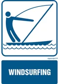 Systemy ekspozycyjne i znaki informacyjne - RD005 WINDSURFING, FN - FOLIA SAMOPRZYLEPNA; (100X150MM) - miniaturka - grafika 1