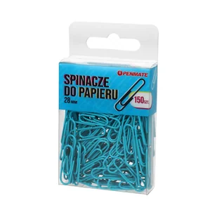 Spinacze do papieru Penmate Jasnoniebieskie 28 mm TT8318 - Pinezki - miniaturka - grafika 2