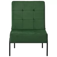 Fotele - vidaXL Fotel, 65x79x87 cm, ciemnozielony, obity aksamitem - miniaturka - grafika 1