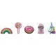Glany damskie - Zestaw 5 przypinek Jibbitz™ charms Everything Nice 5 Pack 10008657 (CR286-a) Crocs - miniaturka - grafika 1