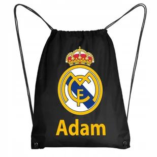 Worek Szkolny Na Buty Plecak Real Madryt + IMIĘ - Plecaki worki - miniaturka - grafika 1
