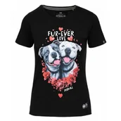 Odzież taktyczna i umundurowanie - PITBULL KOSZULKA damska 190 Regular Series Fur-Ever Love '25 - Czarna  (34) - miniaturka - grafika 1