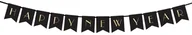 Sylwester - Baner Happy New Year czarny - 170 cm - 1 szt. - miniaturka - grafika 1