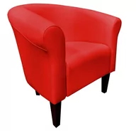 Fotele - ATOS Fotel Milo D15 czerwony nogi 20 venge - miniaturka - grafika 1