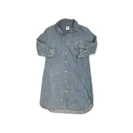 Sukienki - Jeansowa sukienka damska rękaw 3/4 ZARA S - miniaturka - grafika 1