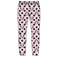 Spodnie i spodenki dla dziewczynek - Dziewczęce legginsy bawełniane z Myszką Minnie Różowe - miniaturka - grafika 1